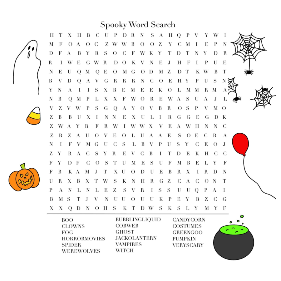 Spooky+Word+Search