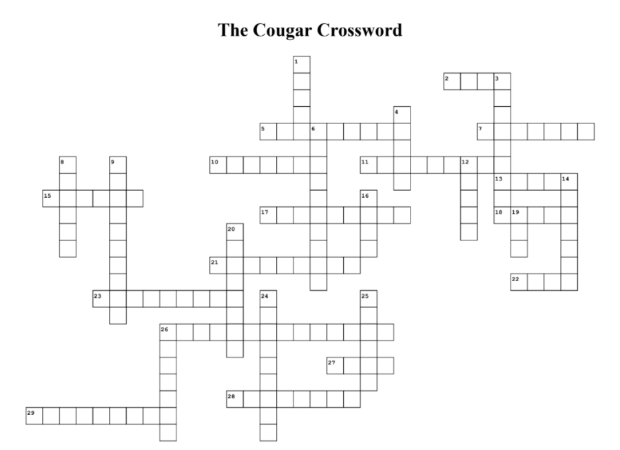 The Cougar Crossword (Super Difficult)