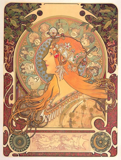 Zodiac by Alphonse Mucha, 1896