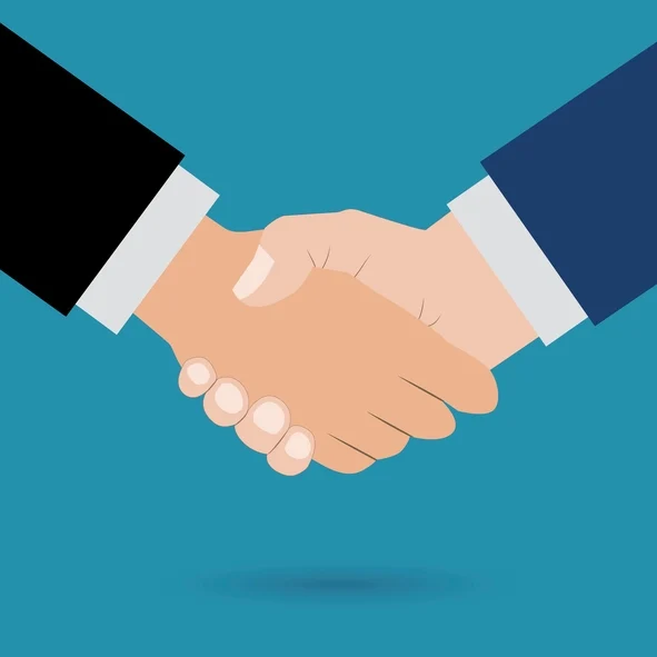 Shaking hands by iStock/m_pavlov, via (Joseph Barber - article author) 